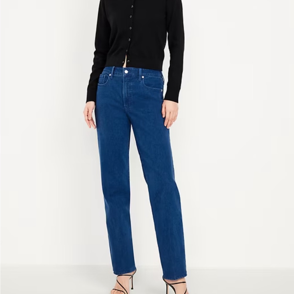Old Navy High-Waisted OG Loose Jeans Classic Dark Blue Women's Jeans size 6